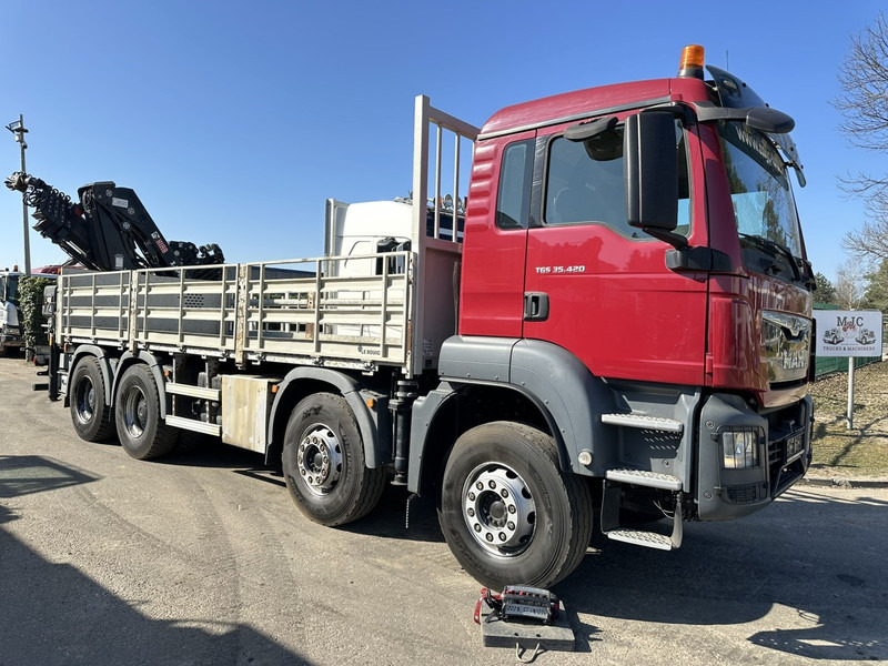 MAN TGS 35.420 8x4 + CRANE HIAB X-HIPRO 302 EP-5 - 192.000km - ROTATOR - 5/6 F - PLATFORM 6m55 - AIR SUSPENSION - TUV 06/2025 - TOP CONDITION - Camión caja abierta, Camión grúa: foto 1 MAN TGS 35.420 8x4 + CRANE HIAB X-HIPRO 302 EP-5 - 192.000km - ROTATOR - 5/6 F - PLATFORM 6m55 - AIR SUSPENSION - TUV 06/2025 - TOP CONDITION - Camión caja abierta, Camión grúa: foto 1