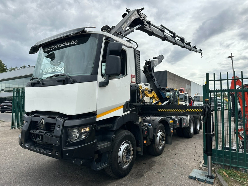 Renault C460 8x4 HOOKLIFT + (19m!) CRANE HIAB 288 E-6 HIDUO - RADIO - 5/6 F - STEEL SPRING / HUB REDUCTION - BE TRUCK - Multibasculante camión, Camión grúa: foto 3 Renault C460 8x4 HOOKLIFT + (19m!) CRANE HIAB 288 E-6 HIDUO - RADIO - 5/6 F - STEEL SPRING / HUB REDUCTION - BE TRUCK - Multibasculante camión, Camión grúa: foto 3