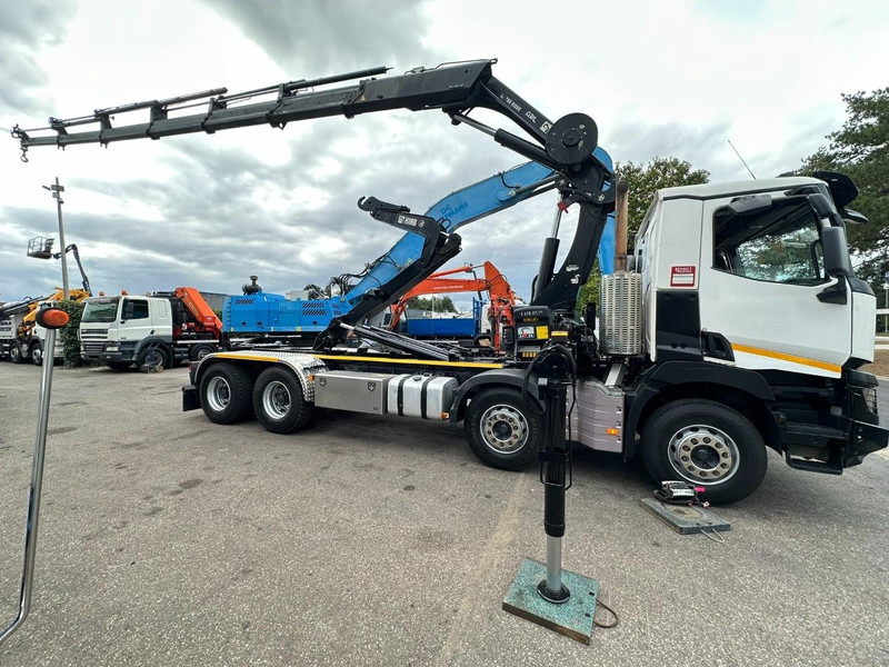 Renault C460 8x4 HOOKLIFT + (19m!) CRANE HIAB 288 E-6 HIDUO - RADIO - 5/6 F - STEEL SPRING / HUB REDUCTION - BE TRUCK - Multibasculante camión, Camión grúa: foto 4 Renault C460 8x4 HOOKLIFT + (19m!) CRANE HIAB 288 E-6 HIDUO - RADIO - 5/6 F - STEEL SPRING / HUB REDUCTION - BE TRUCK - Multibasculante camión, Camión grúa: foto 4