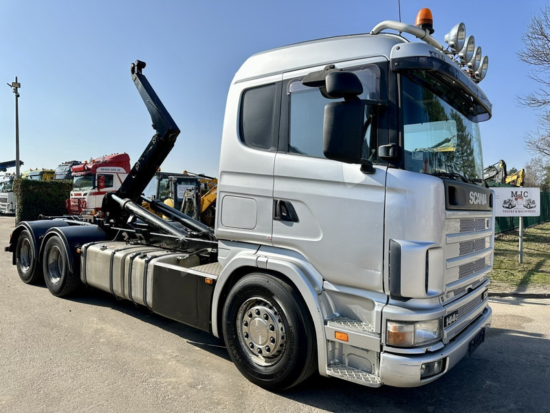 Scania 144G-530 V8 6x4 HOOKLIFT 20T MEILLER -VOL LUCHT - OPTI-CRUISE - CR19 SLAAPCABINE - Multibasculante camión: foto 1 Scania 144G-530 V8 6x4 HOOKLIFT 20T MEILLER -VOL LUCHT - OPTI-CRUISE - CR19 SLAAPCABINE - Multibasculante camión: foto 1