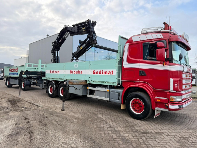 Scania 164L-480 V8 6x4 + CRANE HIAB 350-4 + JIB 90-4 - *TOP CONDITION* - ROTATOR - RADIO - RETARDER - STEEL SPRING / HUB REDUCTION - BE TRUCK - Camión grúa: foto 1 Scania 164L-480 V8 6x4 + CRANE HIAB 350-4 + JIB 90-4 - *TOP CONDITION* - ROTATOR - RADIO - RETARDER - STEEL SPRING / HUB REDUCTION - BE TRUCK - Camión grúa: foto 1