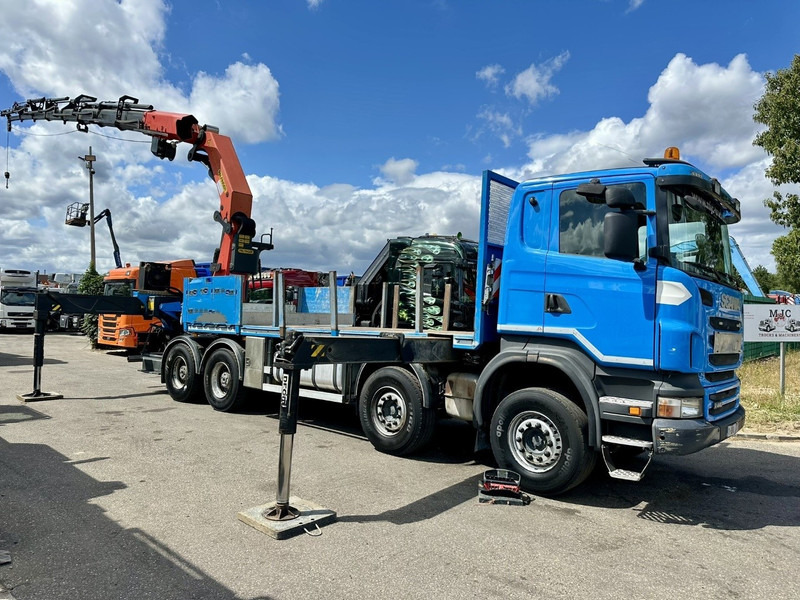 Scania G440 8x4 + (26.5m!) CRANE PALFINGER PK78002 SH G 8x + 1 + WINCH - PLATFORM 6m25 - MANUAL - HUB REDUCTION - STEEL SPRING - EURO 5 - BE TRUCK - Camión grúa: foto 1 Scania G440 8x4 + (26.5m!) CRANE PALFINGER PK78002 SH G 8x + 1 + WINCH - PLATFORM 6m25 - MANUAL - HUB REDUCTION - STEEL SPRING - EURO 5 - BE TRUCK - Camión grúa: foto 1