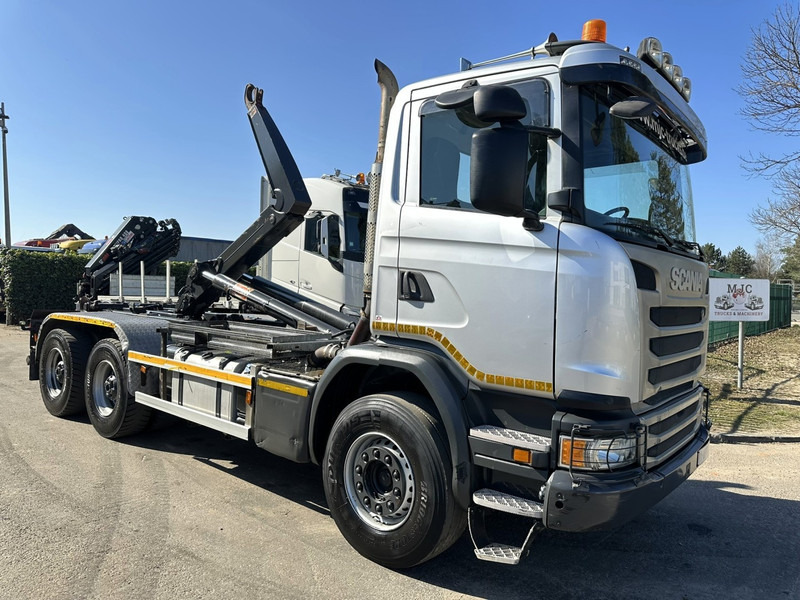 Scania G450 6x4 HOOKLIFT / HAAKSYSTEEM AJK 20T - 5760mm - 3m90 WB - HUB REDUCTION / STEEL SUSPENSION - EURO 6 - BE TRUCK - Multibasculante camión: foto 1 Scania G450 6x4 HOOKLIFT / HAAKSYSTEEM AJK 20T - 5760mm - 3m90 WB - HUB REDUCTION / STEEL SUSPENSION - EURO 6 - BE TRUCK - Multibasculante camión: foto 1