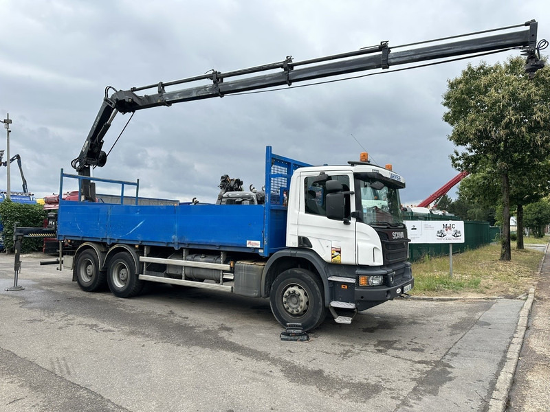 Scania P410 6x4 + CRANE HIAB 166 ES-4 - RETARDER - ROTATOR - PLATFORM 6m80 - BIG AXLES HUB REDUCTION - STEEL SPRING - Camión grúa: foto 2 Scania P410 6x4 + CRANE HIAB 166 ES-4 - RETARDER - ROTATOR - PLATFORM 6m80 - BIG AXLES HUB REDUCTION - STEEL SPRING - Camión grúa: foto 2