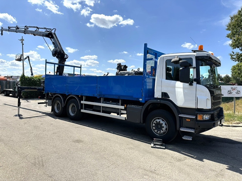 Scania P410 6x4 + CRANE HIAB 166 ES-4 - RETARDER - ROTATOR - PLATFORM 6m80 - BIG AXLES HUB REDUCTION - STEEL SPRING - Camión grúa: foto 2 Scania P410 6x4 + CRANE HIAB 166 ES-4 - RETARDER - ROTATOR - PLATFORM 6m80 - BIG AXLES HUB REDUCTION - STEEL SPRING - Camión grúa: foto 2