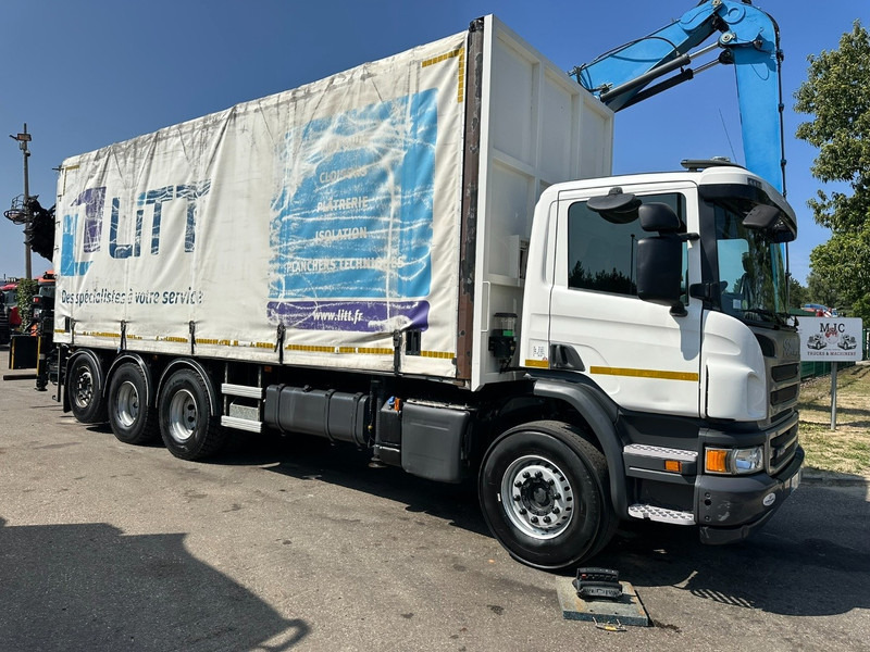 Scania P410 8x4 TRIDEM PRITSCHE PLANE + KRAN HIAB 244 EP-4 HIDUO - RETARDER - LIFT + STEERING AXLE - *327.000km* - RADIO - Camión lona, Camión grúa: foto 3 Scania P410 8x4 TRIDEM PRITSCHE PLANE + KRAN HIAB 244 EP-4 HIDUO - RETARDER - LIFT + STEERING AXLE - *327.000km* - RADIO - Camión lona, Camión grúa: foto 3