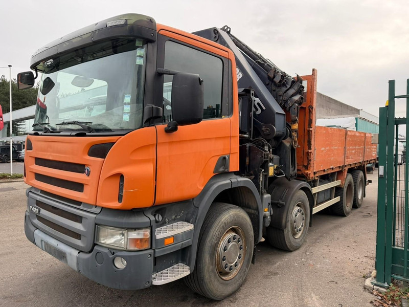 Scania P420 8X4 PRITSCHE + (25m) KRAN HIAB 422 E-5 HIPRO + JIB 100X-4 - RETARDER - *284.000km* - MANUAL - STEEL SPRING - EURO 3 - BE TRUCK - Camión caja abierta, Camión grúa: foto 3 Scania P420 8X4 PRITSCHE + (25m) KRAN HIAB 422 E-5 HIPRO + JIB 100X-4 - RETARDER - *284.000km* - MANUAL - STEEL SPRING - EURO 3 - BE TRUCK - Camión caja abierta, Camión grúa: foto 3