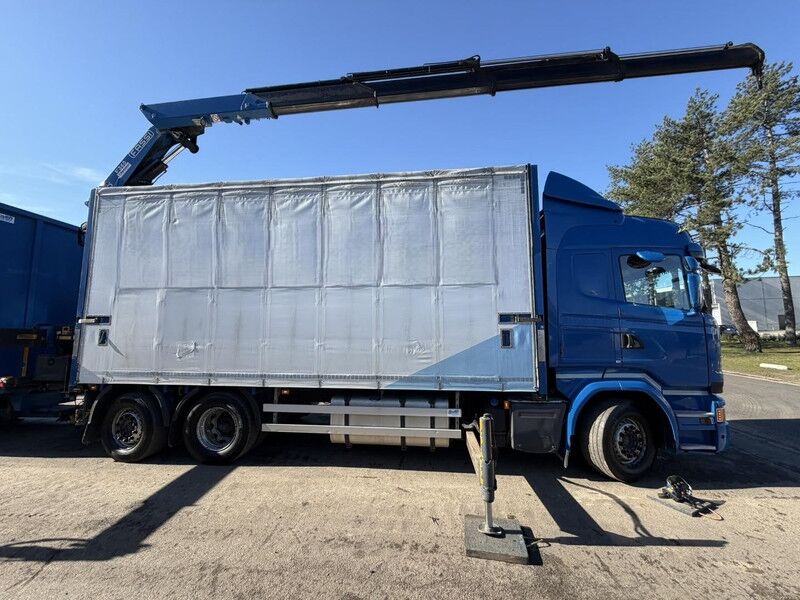 Scania R450 6x2 PRITSCHE + KRAN FASSI F365 (4x) + RADIO - RETARDER + ROYEN 2-AXLE TRAILER - BE TRUCK - Camión lona, Camión grúa: foto 5 Scania R450 6x2 PRITSCHE + KRAN FASSI F365 (4x) + RADIO - RETARDER + ROYEN 2-AXLE TRAILER - BE TRUCK - Camión lona, Camión grúa: foto 5