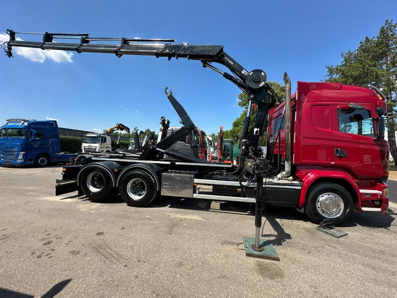 Scania R580 6X2 V8 HOOKLIFT + CRANE HIAB 211 E-4 HIPRO - ROTATOR - RETARDER - ALCOA ALU - RADIO - NL TRUCK - Multibasculante camión, Camión grúa: foto 4 Scania R580 6X2 V8 HOOKLIFT + CRANE HIAB 211 E-4 HIPRO - ROTATOR - RETARDER - ALCOA ALU - RADIO - NL TRUCK - Multibasculante camión, Camión grúa: foto 4