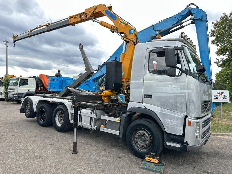 Volvo FH12-420 8x4 HOOKLIFT AJK + CRANE EFFER 250 - 3S - RADIO - TRIDEM LIFT + STEERING AXLE - I SHIFT - BE TRUCK - Multibasculante camión, Camión grúa: foto 1 Volvo FH12-420 8x4 HOOKLIFT AJK + CRANE EFFER 250 - 3S - RADIO - TRIDEM LIFT + STEERING AXLE - I SHIFT - BE TRUCK - Multibasculante camión, Camión grúa: foto 1