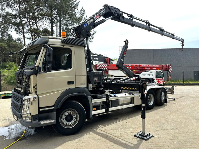 Volvo FM 370 6x2 HOOKLIFT 21T + CRANE HIAB 144 E-4 HIDUO - ENGINE / GEARBOX OK - CHASSIS OK - RUNNING + DRIVING - BE TRUCK - Multibasculante camión, Camión grúa: foto 3 Volvo FM 370 6x2 HOOKLIFT 21T + CRANE HIAB 144 E-4 HIDUO - ENGINE / GEARBOX OK - CHASSIS OK - RUNNING + DRIVING - BE TRUCK - Multibasculante camión, Camión grúa: foto 3