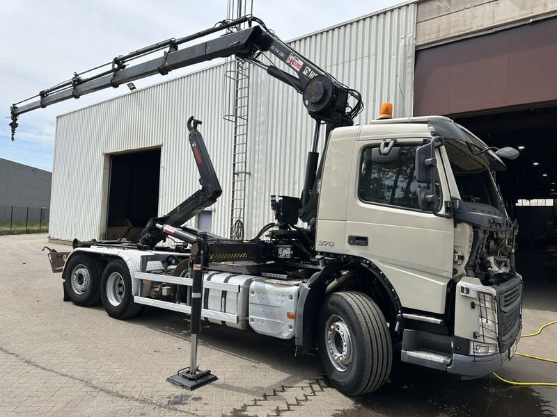 Volvo FM 370 6x2 HOOKLIFT 21T + CRANE HIAB 144 E-4 HIDUO - ENGINE / GEARBOX OK - CHASSIS OK - RUNNING + DRIVING - BE TRUCK - Multibasculante camión, Camión grúa: foto 1 Volvo FM 370 6x2 HOOKLIFT 21T + CRANE HIAB 144 E-4 HIDUO - ENGINE / GEARBOX OK - CHASSIS OK - RUNNING + DRIVING - BE TRUCK - Multibasculante camión, Camión grúa: foto 1