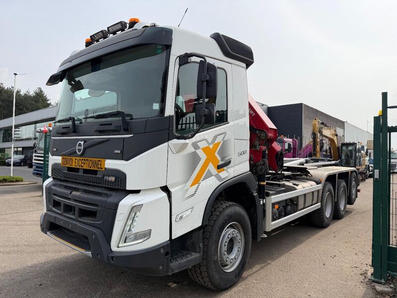 Volvo FMX 500 8x4 TRIDEM HOOKLIFT + CRANE HMF 2320 K4 - 7m CONTAINER + ROTATOR - *50.000km* ORIGINAL - DYNAMIC STEERING - WAF VDL HOOKLIFT 20T - BE TRUCK - TOP CONDITION - Multibasculante camión, Camión grúa: foto 4 Volvo FMX 500 8x4 TRIDEM HOOKLIFT + CRANE HMF 2320 K4 - 7m CONTAINER + ROTATOR - *50.000km* ORIGINAL - DYNAMIC STEERING - WAF VDL HOOKLIFT 20T - BE TRUCK - TOP CONDITION - Multibasculante camión, Camión grúa: foto 4