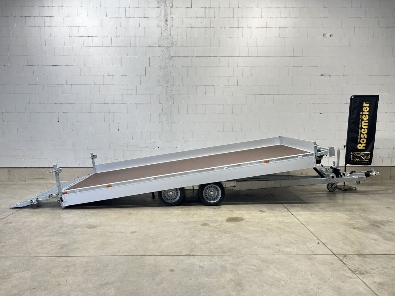 Böckmann MH-AL 5021/35 Maschinentransporter - Remolque plataforma/ Caja abierta: foto 1 Böckmann MH-AL 5021/35 Maschinentransporter - Remolque plataforma/ Caja abierta: foto 1