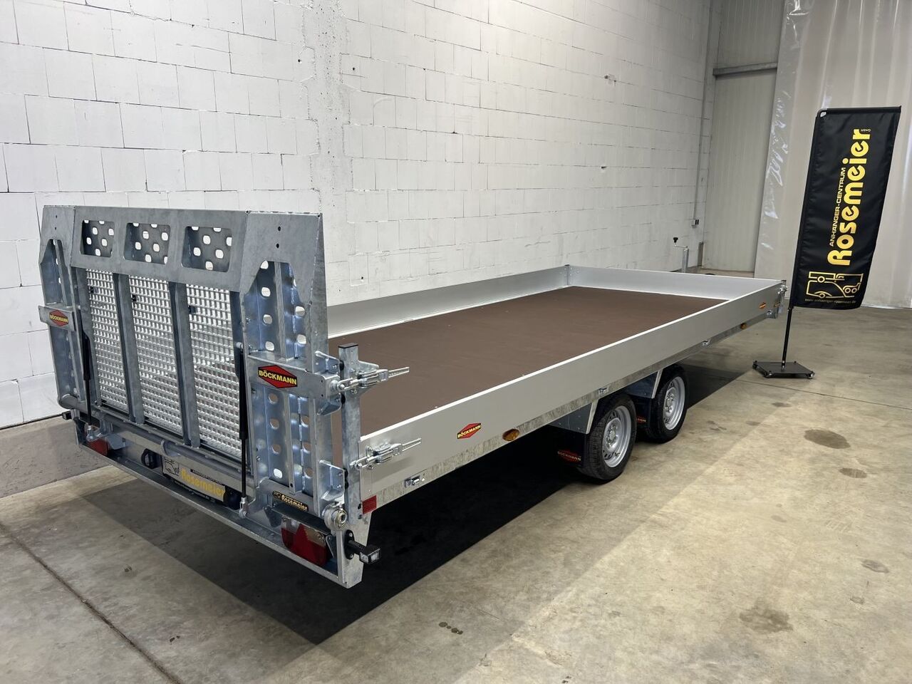 Böckmann MH-AL 5021/35 Maschinentransporter - Remolque plataforma/ Caja abierta: foto 2 Böckmann MH-AL 5021/35 Maschinentransporter - Remolque plataforma/ Caja abierta: foto 2