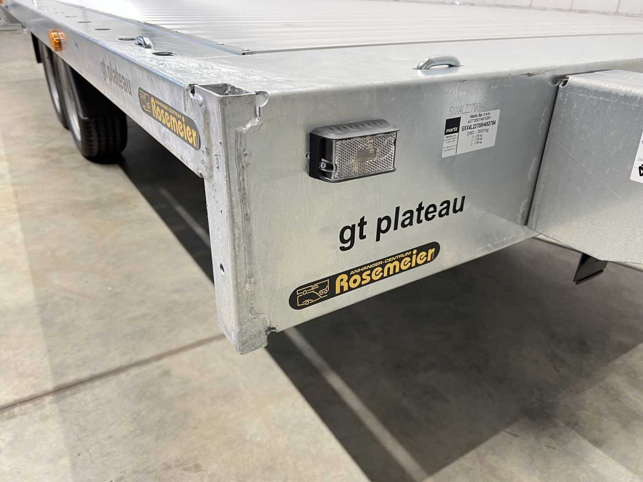 Portavehículos remolque nuevo MARTZ GT Plateau 450/2 S 3T Alu Plattformanhänger: foto 19