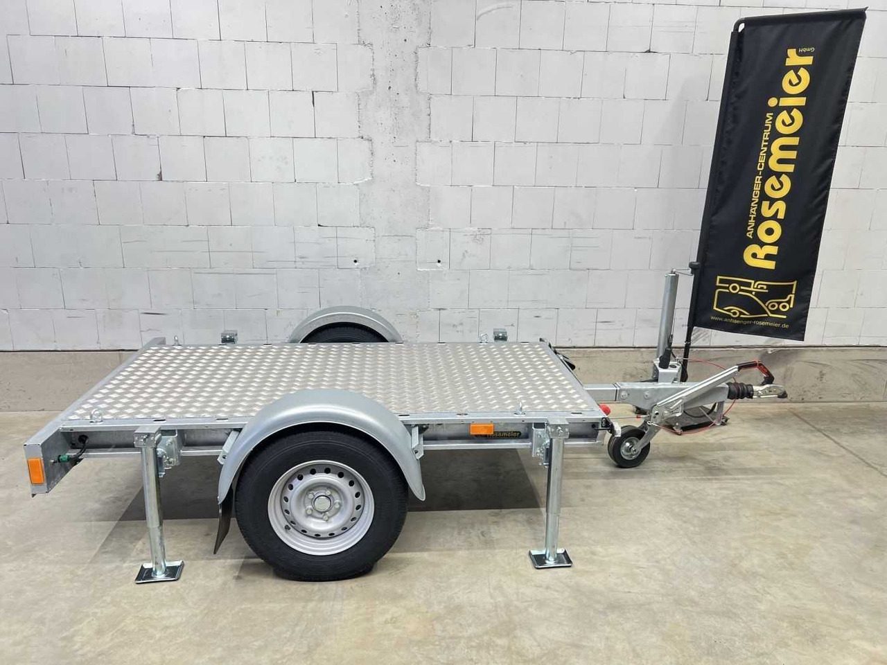 VEZEKO Generator 1-Achser Maschinentransporter - Remolque para moto: foto 1 VEZEKO Generator 1-Achser Maschinentransporter - Remolque para moto: foto 1