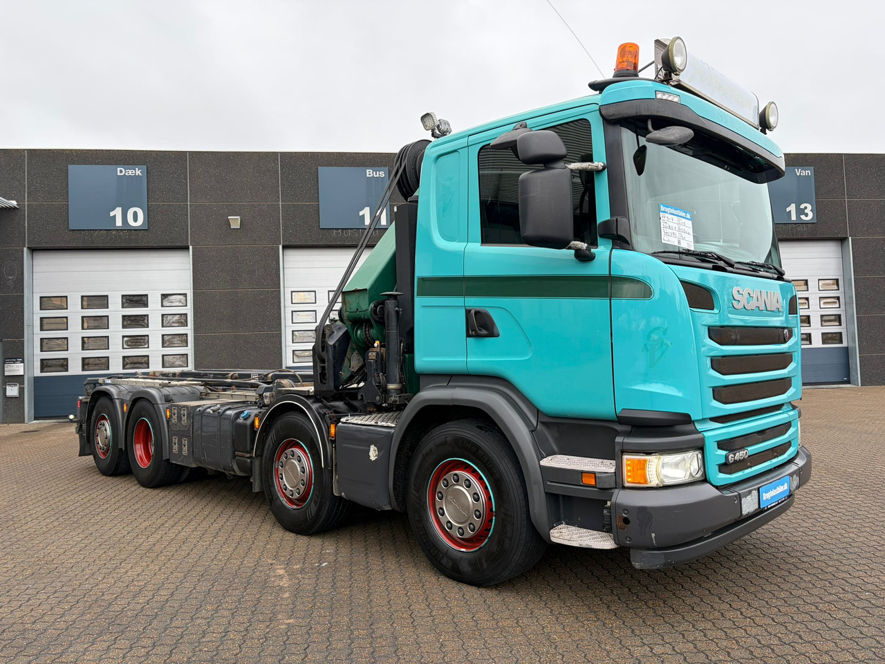 Scania G450 8X4 - Portacontenedore/ Intercambiable camión, Camión grúa: foto 2 Scania G450 8X4 - Portacontenedore/ Intercambiable camión, Camión grúa: foto 2