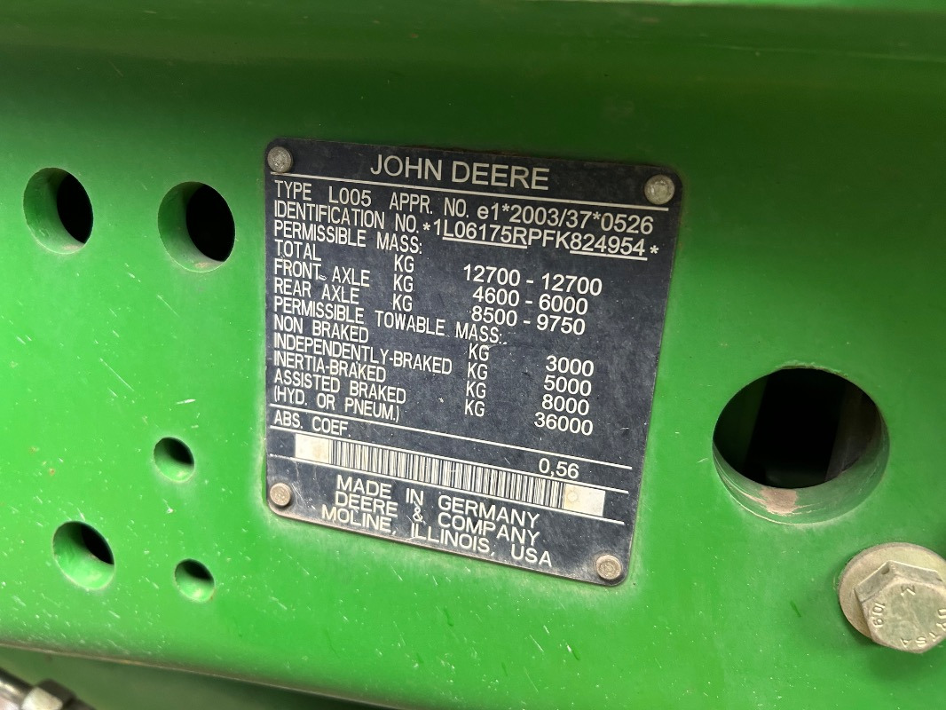 John Deere 6175R - Tractor: foto 3 John Deere 6175R - Tractor: foto 3