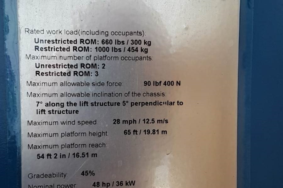 Genie S65XC Valid inspection, *Guarantee! Diesel, 4x4 Dr - Plataforma telescopica: foto 4 Genie S65XC Valid inspection, *Guarantee! Diesel, 4x4 Dr - Plataforma telescopica: foto 4