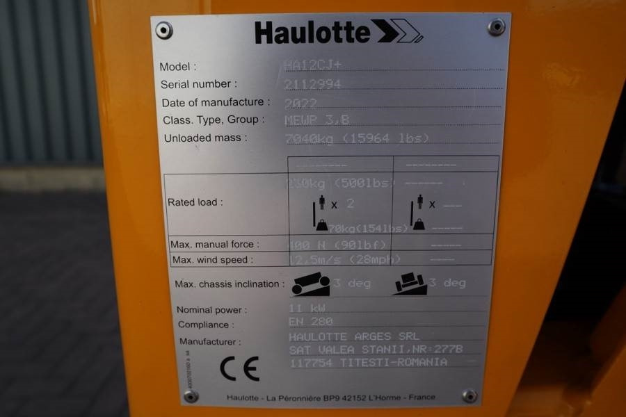 Plataforma articulada Haulotte HA12CJ+ Valid inspection, *Guarantee! Electric, 12: foto 6