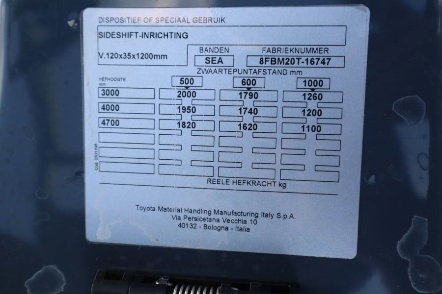 Carretilla elevadora diésel Toyota 8FBM20T Valid inspection, *Guarantee! Electric, 47: foto 13