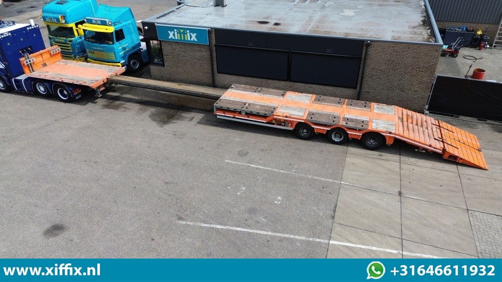 Faymonville 3-ass. Vlakke uitschuifbare Mega oplegger / Uitklapbare laadvloer klep / Naloop gestuurd - Semirremolque plataforma/ Caja abierta: foto 2 Faymonville 3-ass. Vlakke uitschuifbare Mega oplegger / Uitklapbare laadvloer klep / Naloop gestuurd - Semirremolque plataforma/ Caja abierta: foto 2