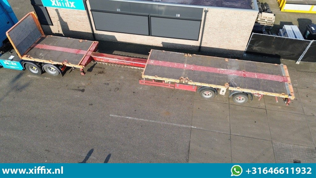 Fellechner 2-ass. Vlakke uitschuifbare Mega oplegger / Naloop gestuurd  - Semirremolque plataforma/ Caja abierta: foto 2 Fellechner 2-ass. Vlakke uitschuifbare Mega oplegger / Naloop gestuurd  - Semirremolque plataforma/ Caja abierta: foto 2