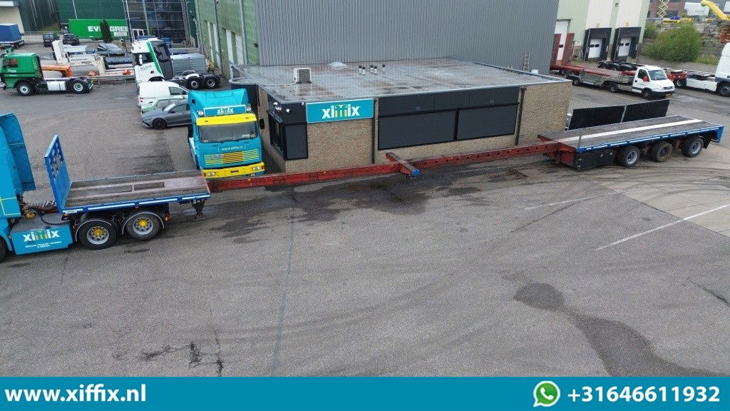 Lako 3-ass. Vlakke dubbel 2x uitschuifbare oplegger / 3x gestuurd - Semirremolque plataforma/ Caja abierta: foto 1 Lako 3-ass. Vlakke dubbel 2x uitschuifbare oplegger / 3x gestuurd - Semirremolque plataforma/ Caja abierta: foto 1