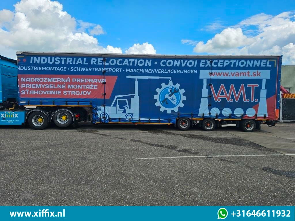 Góndola rebajadas semirremolque Meusburger 3-ass. Dieplader met huifopbouw / Naloop gestuurd: foto 11