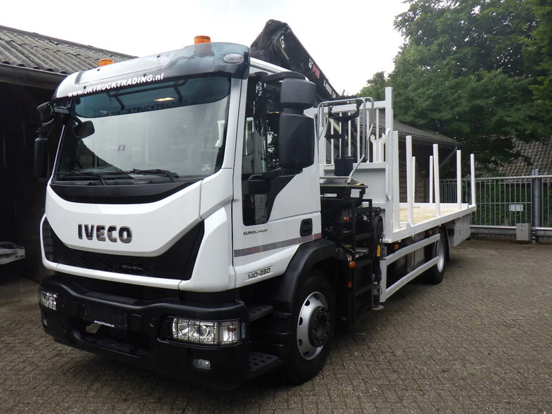 Iveco EuroCargo 140 250 / 6 cilinder / Manual / Bladgeveerd / Hiab X-HIDUO 158 / Radiografisch / Drilling / Winch - Camión grúa: foto 1 Iveco EuroCargo 140 250 / 6 cilinder / Manual / Bladgeveerd / Hiab X-HIDUO 158 / Radiografisch / Drilling / Winch - Camión grúa: foto 1