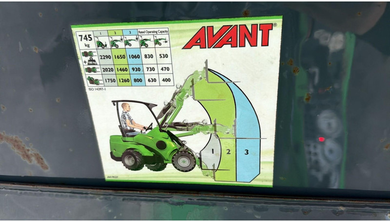 Minicargadora de cadenas Avant 745 TDL (BELGIAN MACHINE / TOP CONDITION / 4X4 OPTIDRIVE / INCL ATTACHMENTS): foto 12 Minicargadora de cadenas Avant 745 TDL (BELGIAN MACHINE / TOP CONDITION / 4X4 OPTIDRIVE / INCL ATTACHMENTS): foto 12
