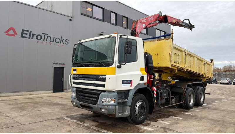 DAF CF 85.340 (EURO 3 / MANUAL GEARBOX / TOP CONDITION / BIG AXLE / STEEL SUSP. / FASSI F130 CRANE) - Volquete camión, Camión grúa: foto 1 DAF CF 85.340 (EURO 3 / MANUAL GEARBOX / TOP CONDITION / BIG AXLE / STEEL SUSP. / FASSI F130 CRANE) - Volquete camión, Camión grúa: foto 1