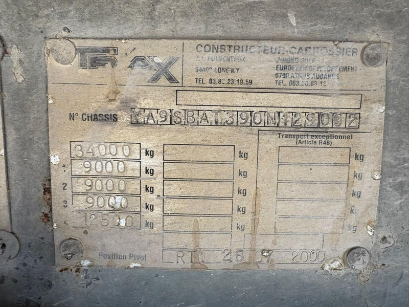 Volquete semirremolque Fruehauf ONCRK22-110A (REMORQUE FRANCAIS / FRENCH TRAILER / DRUM BRAKES / FREINS TAMBOURS): foto 17 Volquete semirremolque Fruehauf ONCRK22-110A (REMORQUE FRANCAIS / FRENCH TRAILER / DRUM BRAKES / FREINS TAMBOURS): foto 17