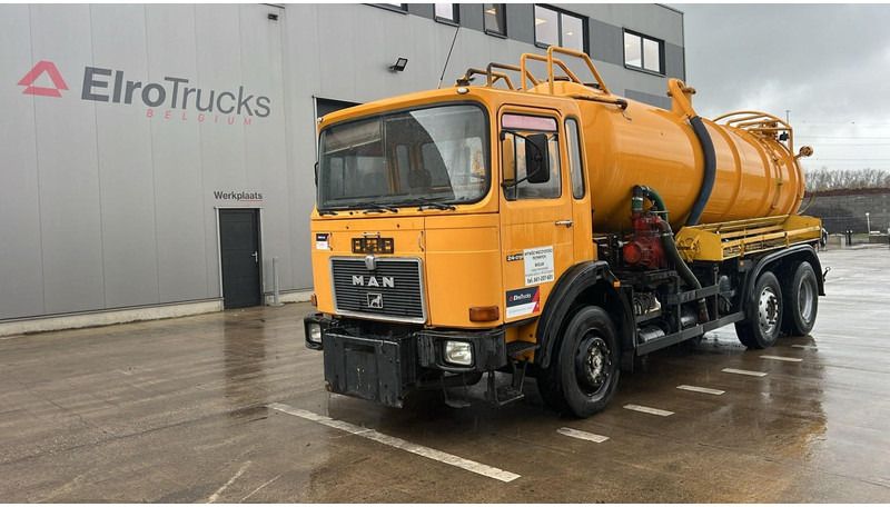 MAN 24.291 (15000 L / 6X2 / BIG AXLE / GRAND PONT / 6 CYLINDER / MANUAL PUMP) - Limpieza de alcantarillado: foto 1 MAN 24.291 (15000 L / 6X2 / BIG AXLE / GRAND PONT / 6 CYLINDER / MANUAL PUMP) - Limpieza de alcantarillado: foto 1