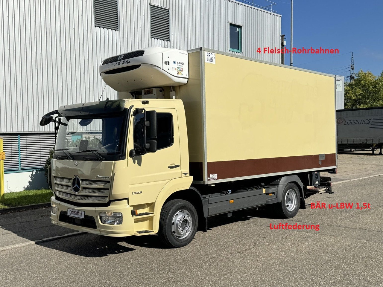 Mercedes-Benz Atego 1323L 4-Fleisch-Rohrbahnen TK T600R ATM - Frigorífico camión: foto 1 Mercedes-Benz Atego 1323L 4-Fleisch-Rohrbahnen TK T600R ATM - Frigorífico camión: foto 1