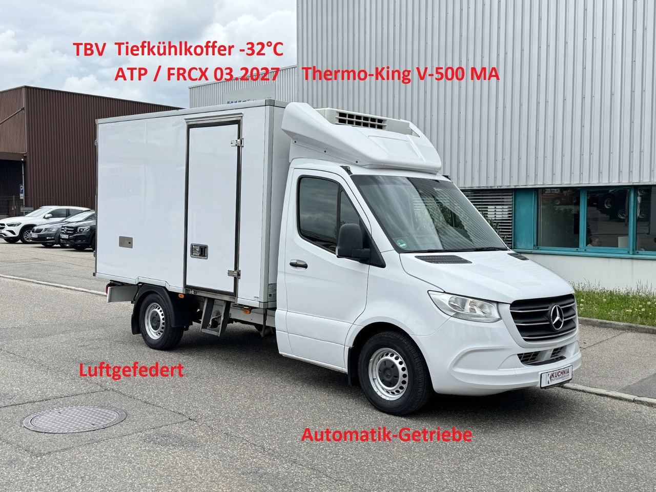 Mercedes-Benz Sprinter 316 Tiefkühl 3,3m TK V-500 MAX Luftgef. - Frigorífico furgoneta: foto 1 Mercedes-Benz Sprinter 316 Tiefkühl 3,3m TK V-500 MAX Luftgef. - Frigorífico furgoneta: foto 1