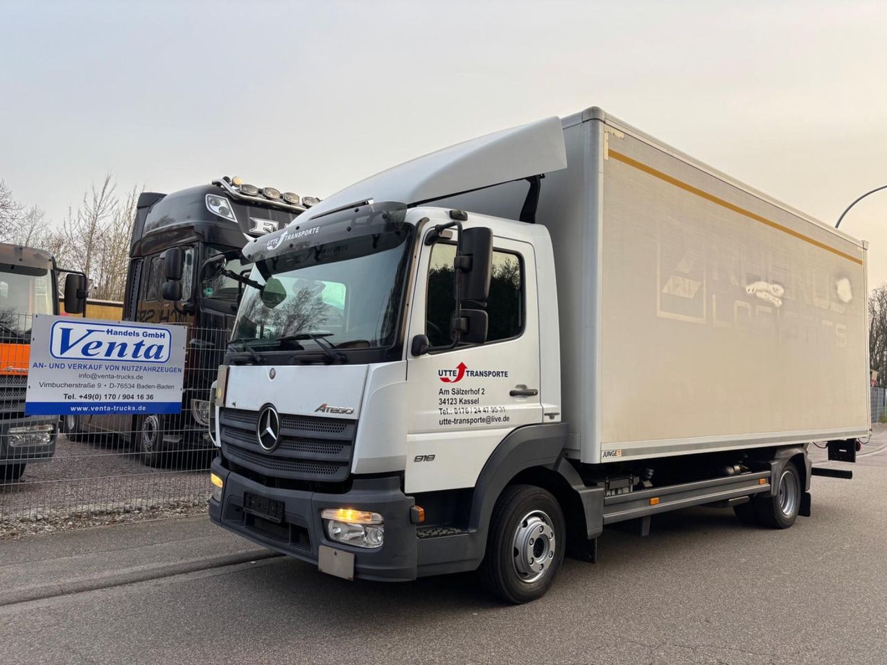 Mercedes-Benz Atego 818L, Euro-6, Klima, LBW - Camión caja cerrada: foto 1 Mercedes-Benz Atego 818L, Euro-6, Klima, LBW - Camión caja cerrada: foto 1