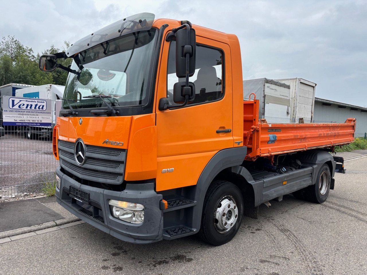 Mercedes-Benz Atego III 818, Euro-6, MEILER Dreiseitenkipper - Volquete camión: foto 1 Mercedes-Benz Atego III 818, Euro-6, MEILER Dreiseitenkipper - Volquete camión: foto 1