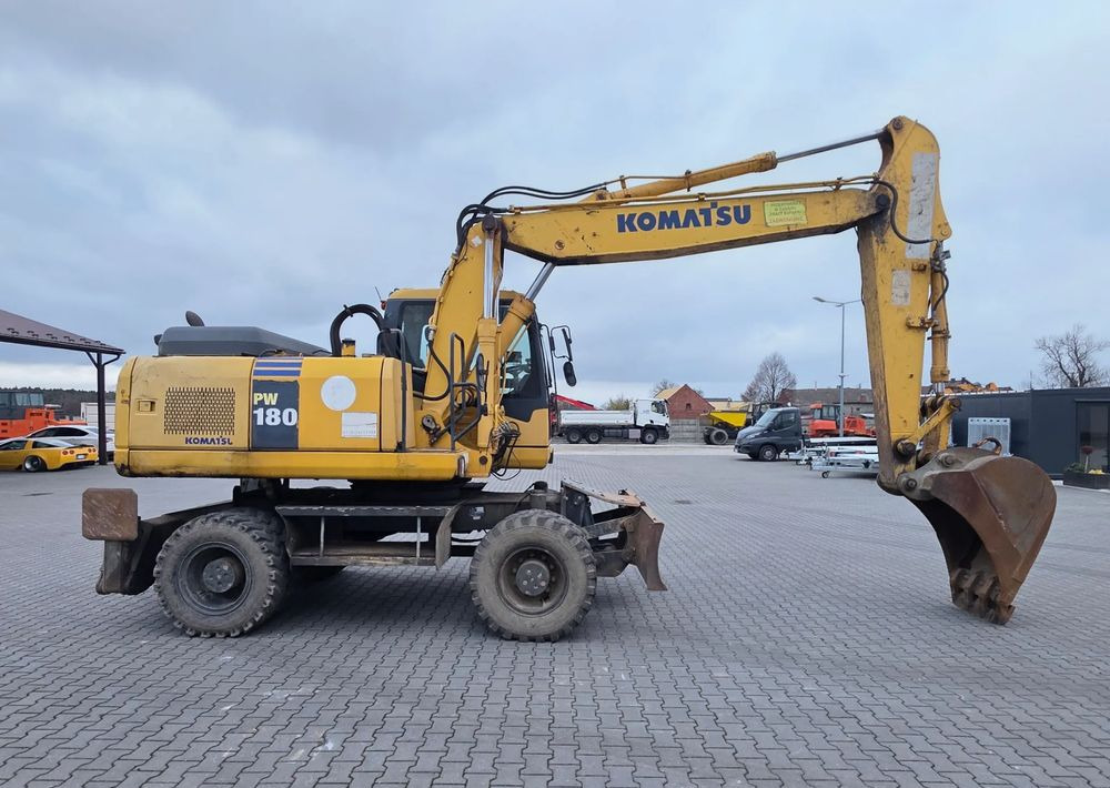 Komatsu PW 180-7EO, 2007 ROK, PODPORY + PŁUG - Excavadora de ruedas: foto 5 Komatsu PW 180-7EO, 2007 ROK, PODPORY + PŁUG - Excavadora de ruedas: foto 5