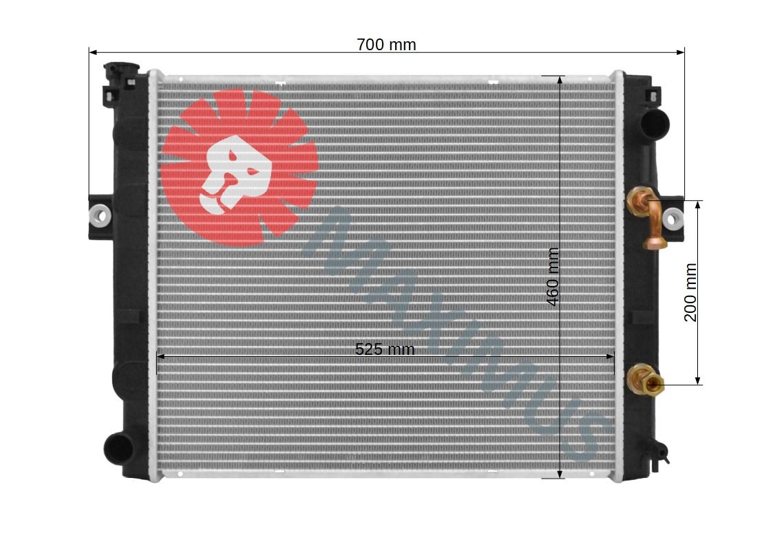 KOMATSU FG10-18T20 FG20-25T16 - Radiador para Carretilla elevadora: foto 3 KOMATSU FG10-18T20 FG20-25T16 - Radiador para Carretilla elevadora: foto 3