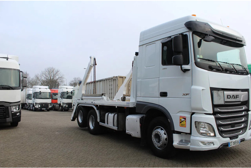 Portacontenedor de cadenas camión DAF XF 480 * EURO6 * SKIPLOADER * 6X2 * LIFT *: foto 7