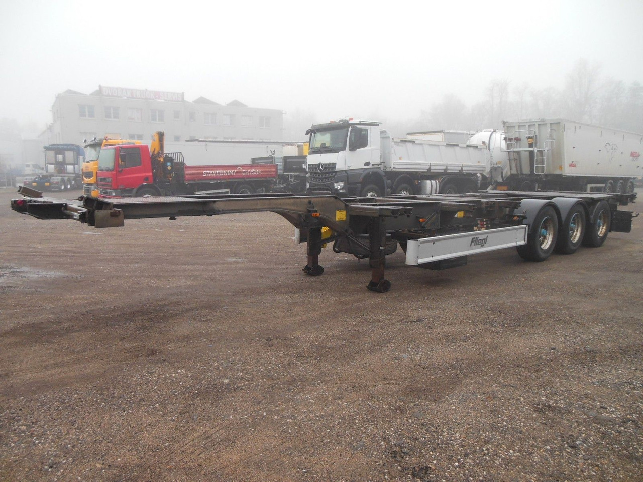 Fliegl SDS 380 GOOSENECK, BPW - Portacontenedore/ Intercambiable semirremolque: foto 1 Fliegl SDS 380 GOOSENECK, BPW - Portacontenedore/ Intercambiable semirremolque: foto 1