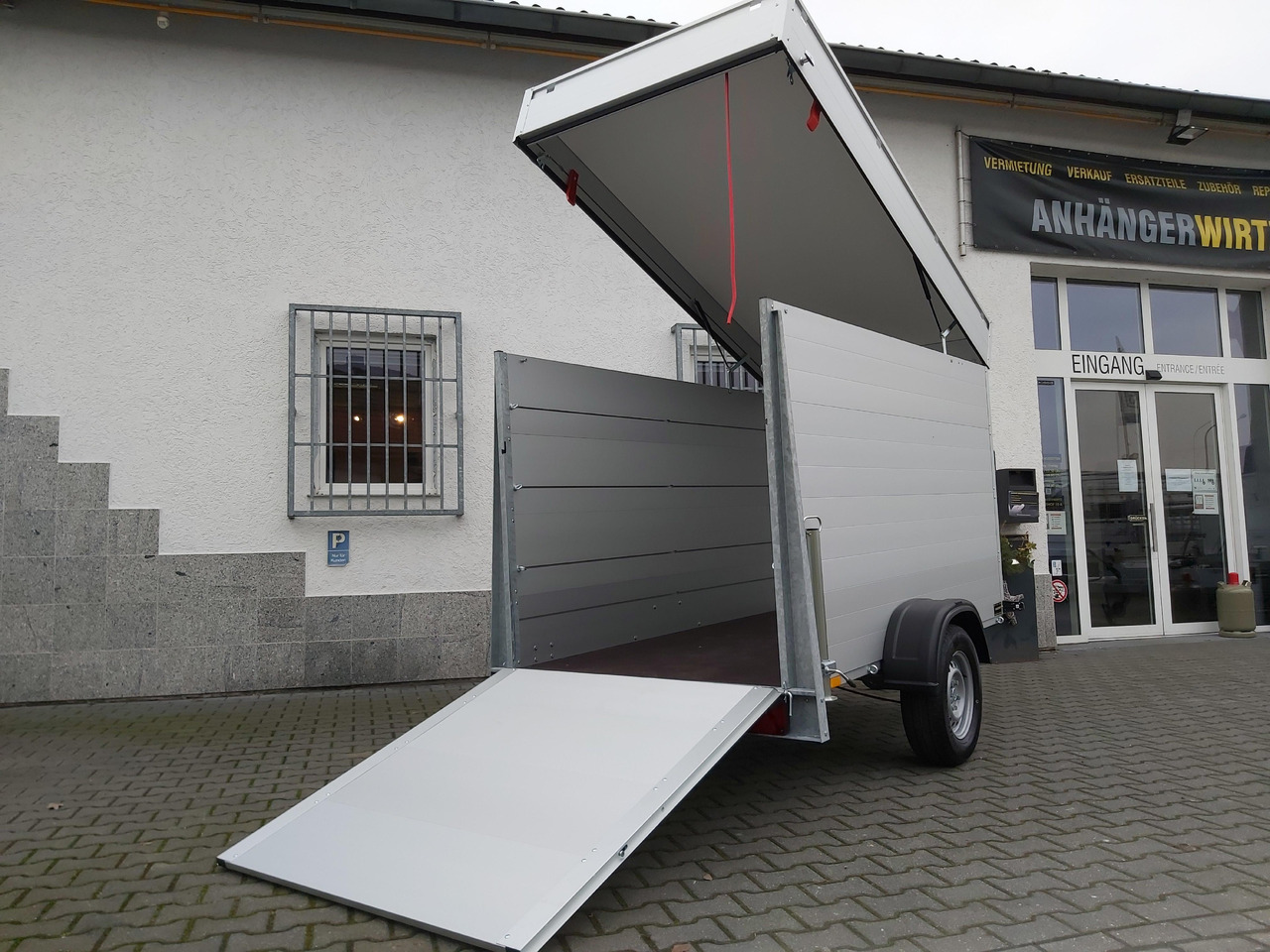 ALUBOXX Deckelanhänger GTB 1200 VT3 251x126x153cm Heckrampe (S) 1200kg Winter Aktion - Caja cerrada remolque: foto 2 ALUBOXX Deckelanhänger GTB 1200 VT3 251x126x153cm Heckrampe (S) 1200kg Winter Aktion - Caja cerrada remolque: foto 2