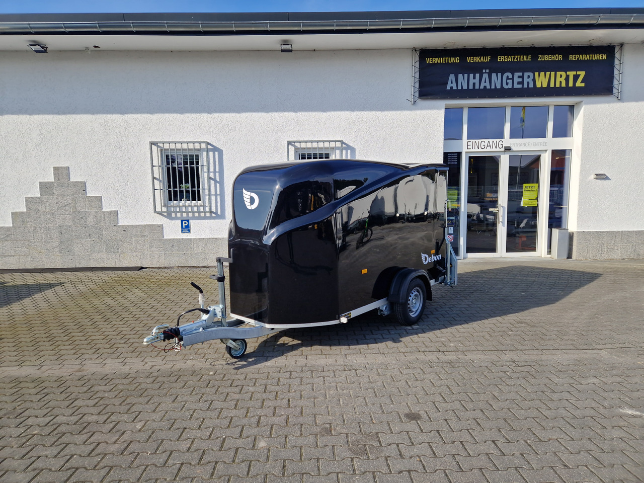 Caja cerrada remolque Debon Cargo 1300 300x152x168cm black Seitentür aerodynamik Pullman II 100km/H 1300kg Februar Aktion: foto 17