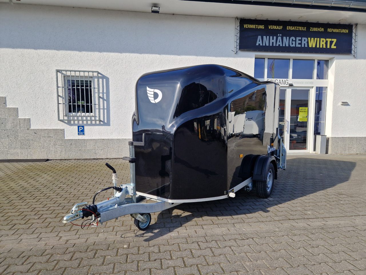 Caja cerrada remolque Debon Cargo 1300 300x152x168cm black Seitentür aerodynamik Pullman II 100km/H 1300kg Februar Aktion: foto 19