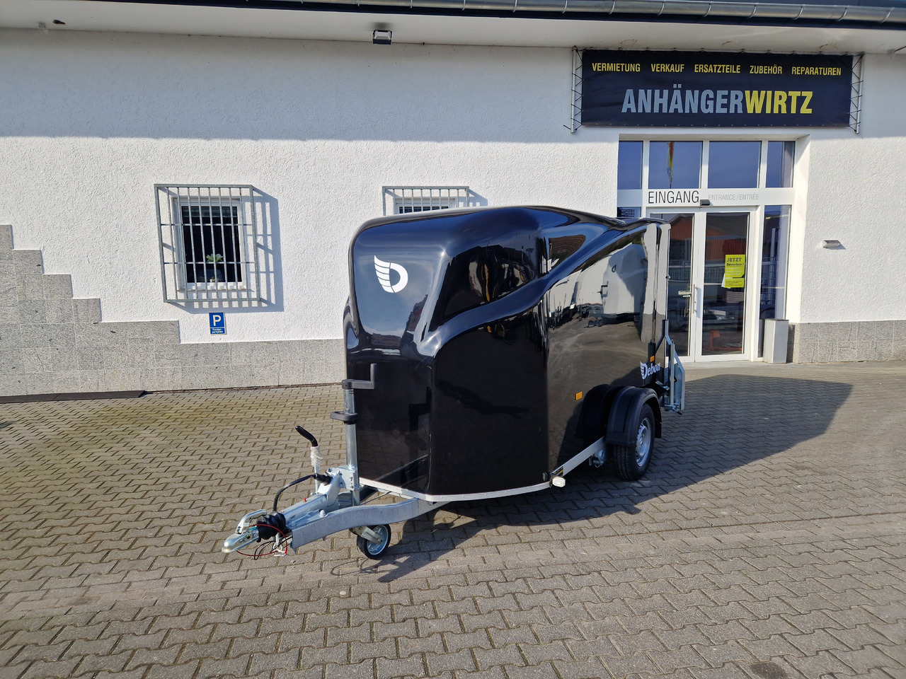Caja cerrada remolque Debon Cargo 1300 300x152x168cm black Seitentür aerodynamik Pullman II 100km/H 1300kg Februar Aktion: foto 16