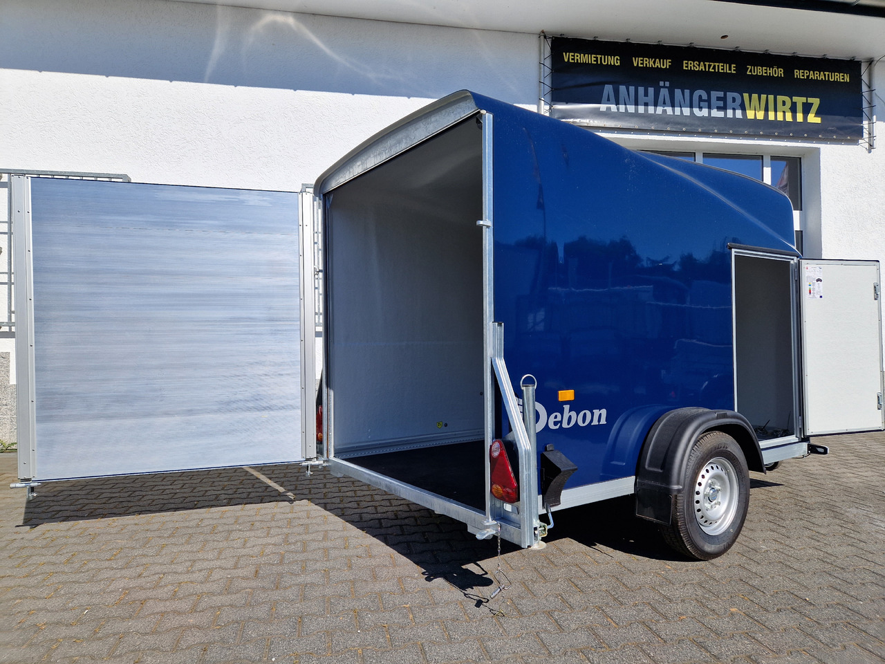 Debon Cargo 1300 300x152x168cm royal blau Seitentür 100km/H Pullman 1300kg - Caja cerrada remolque: foto 3 Debon Cargo 1300 300x152x168cm royal blau Seitentür 100km/H Pullman 1300kg - Caja cerrada remolque: foto 3