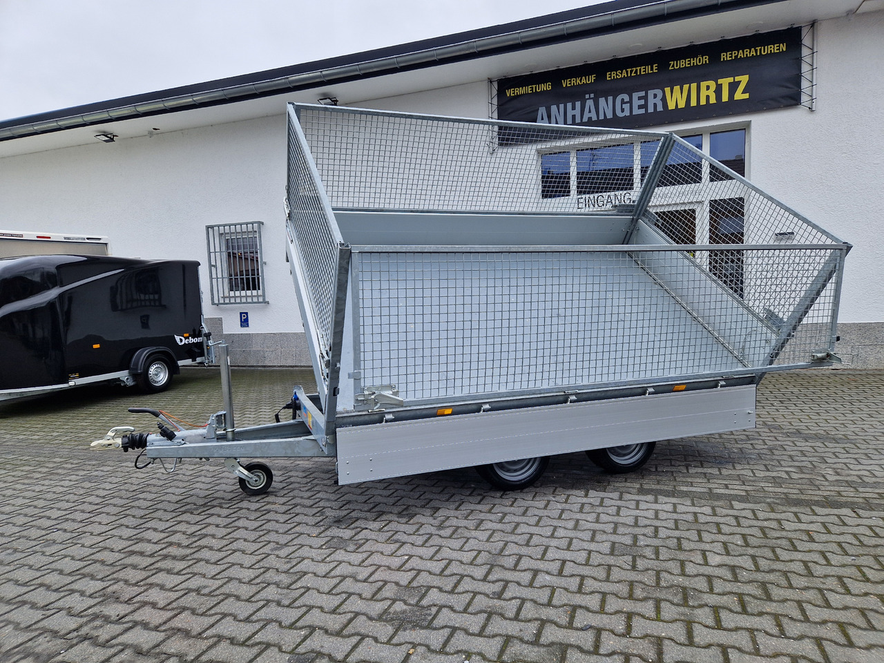 Hapert COBALT HM-2 305x180x30cm Elektro & Laubgitter 2700kg - Volquete remolque: foto 1 Hapert COBALT HM-2 305x180x30cm Elektro & Laubgitter 2700kg - Volquete remolque: foto 1
