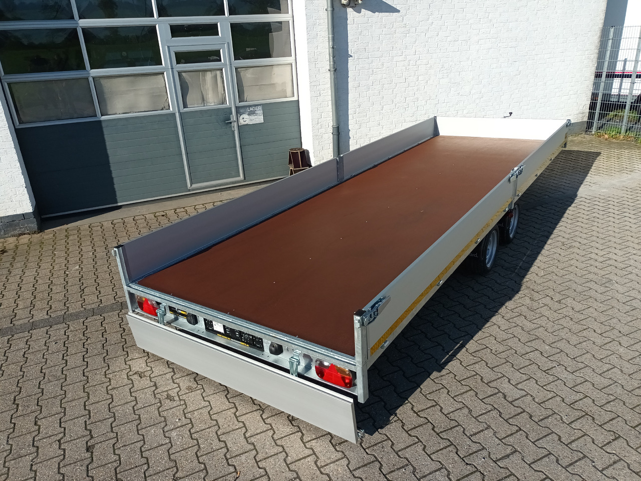 Remolque plataforma/ Caja abierta Hochlader 606x200x30cm 13" niedrig Fahrgestell Lfh: 63cm (XXXL) 3500kg: foto 6